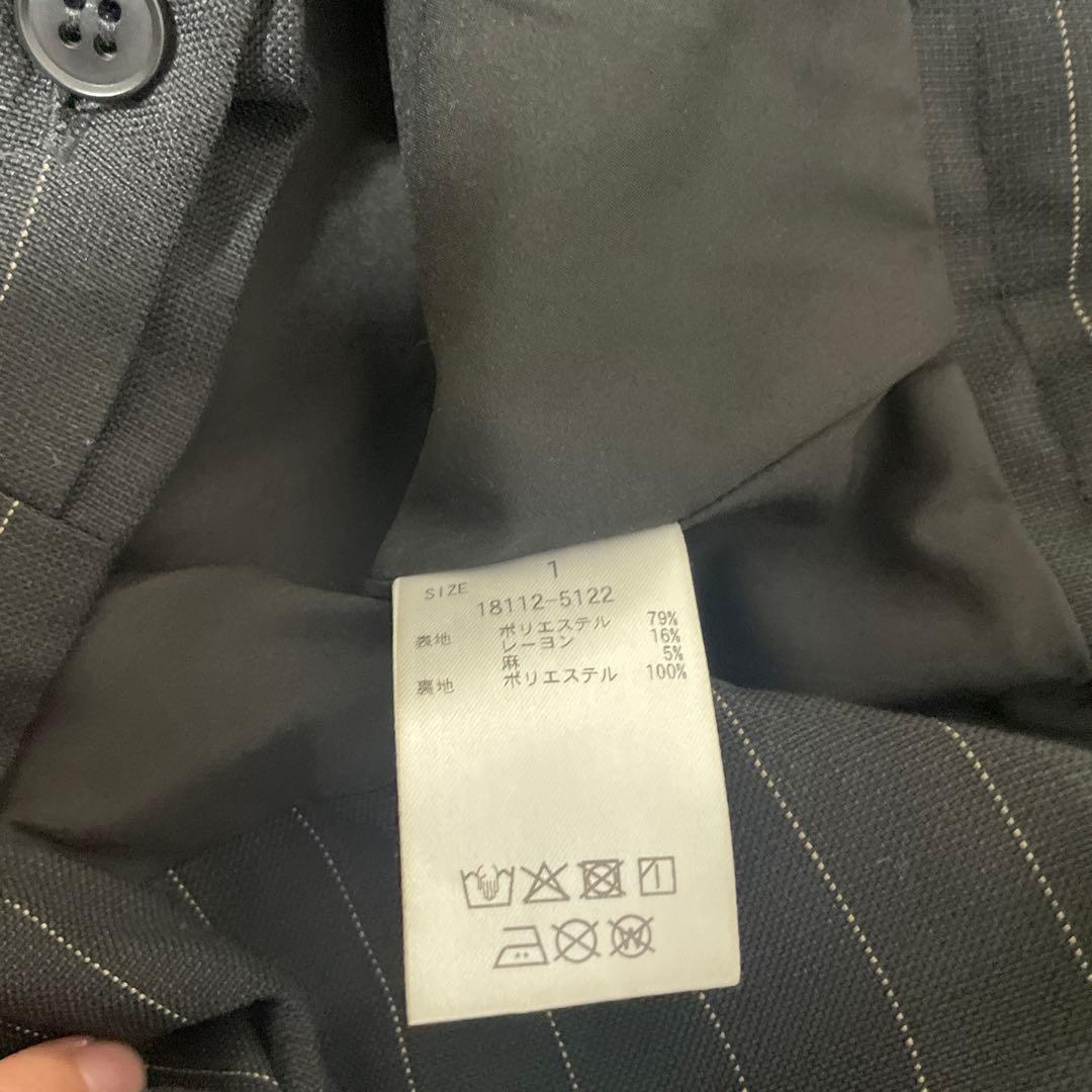 CLANE ストライプ ディープUネックサロペット サイズ1