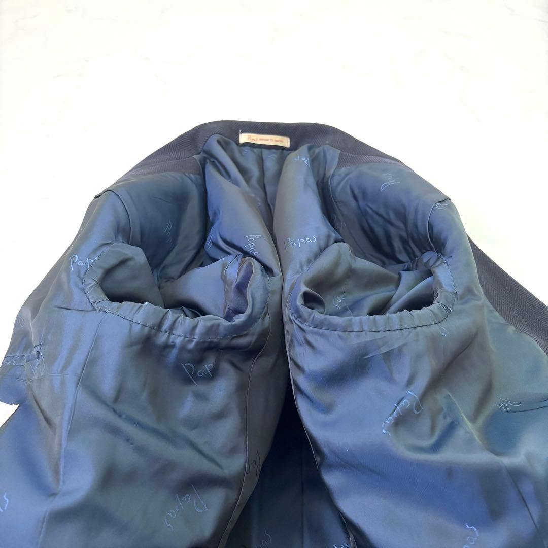 XL相当 パパス MARLING&EVANS ヘリンボーン テーラードジャケット