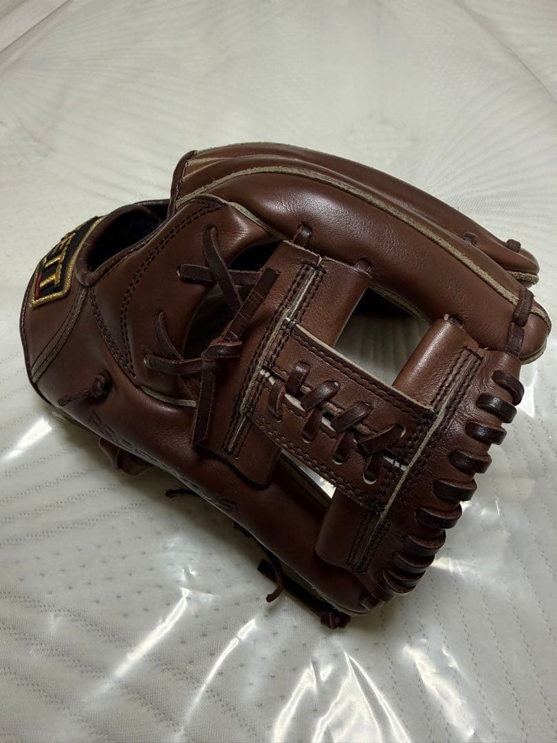 ZETT ブラウン 硬式グローブ　セカンド用