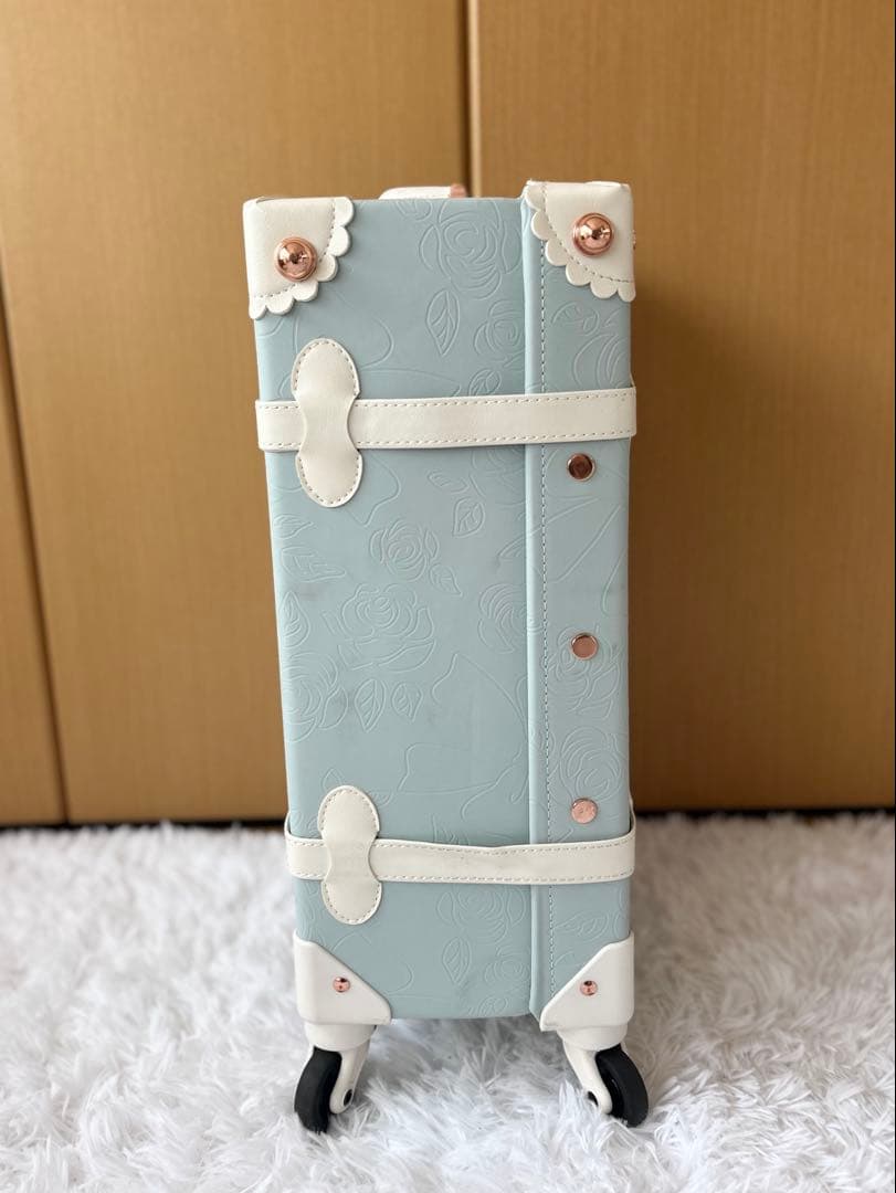 キャリーケース キャリーバッグ スーツケース 水色 ブルー Mサイズ