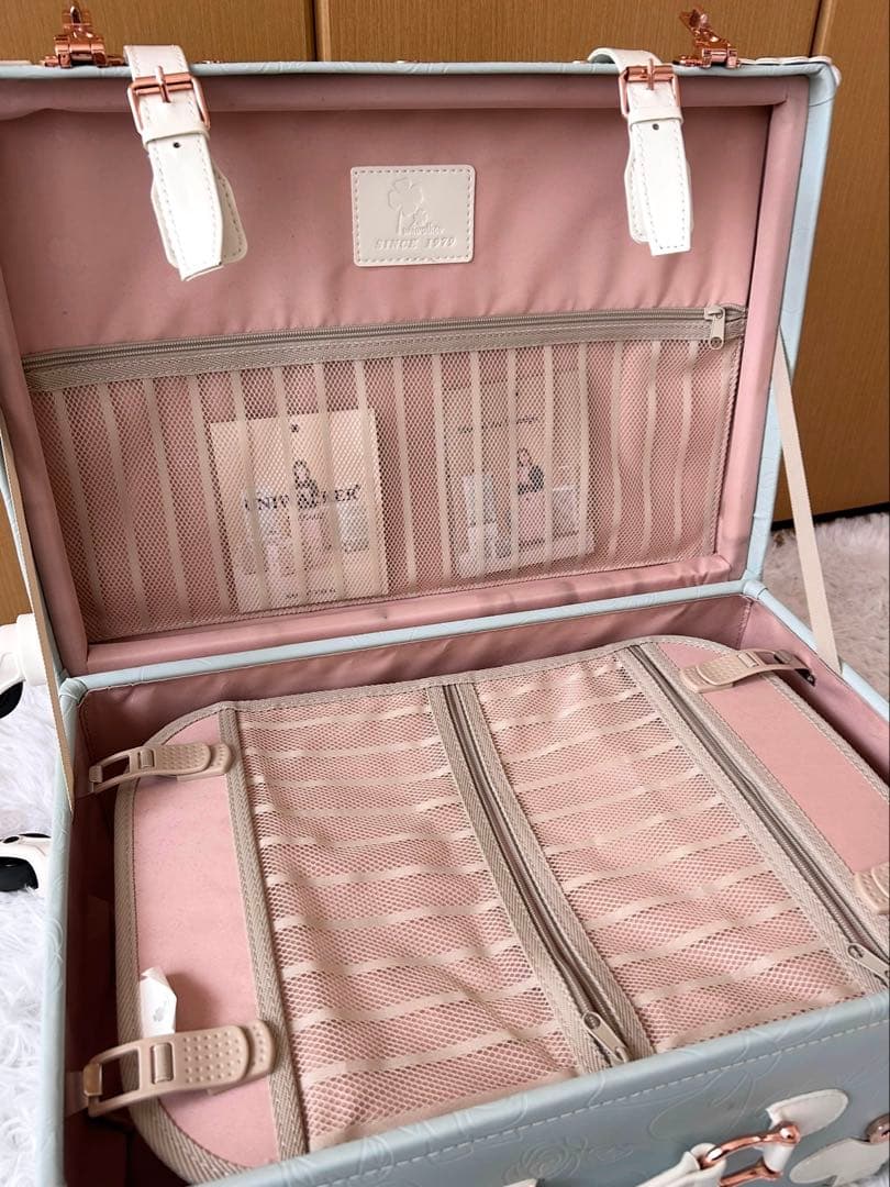 キャリーケース キャリーバッグ スーツケース 水色 ブルー Mサイズ