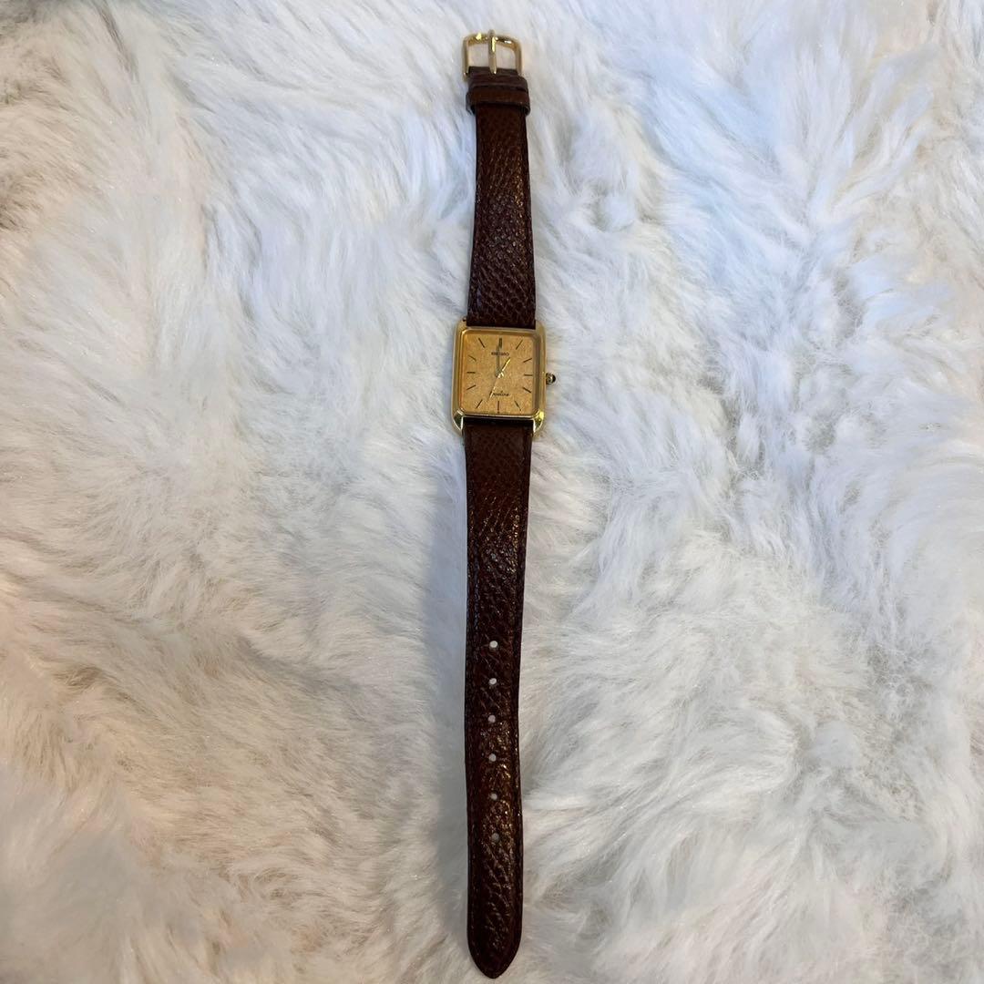 SEIKO Exceline ゴールド 腕時計　10KT 7321-6080