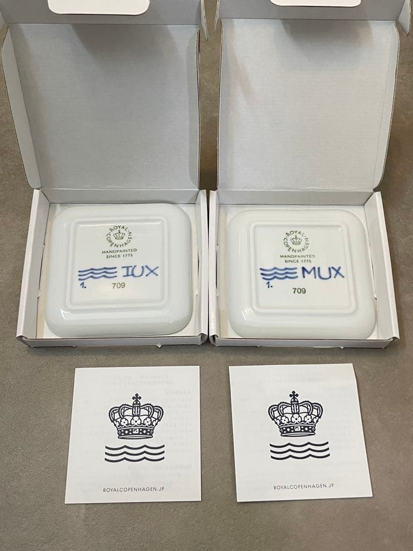 ロイヤルコペンハーゲン ブルーフルーテッド メガ スモール スクエアディッシュ
