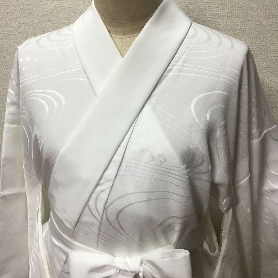 ✨美品✨　ええぷれた　白　プレタ長襦袢　長襦袢　洗える　東レシルック　紙人形