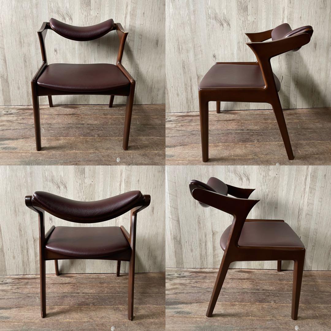 起立木工 キャスパーチェア Casper ダイニングチェア 4脚セット モカ