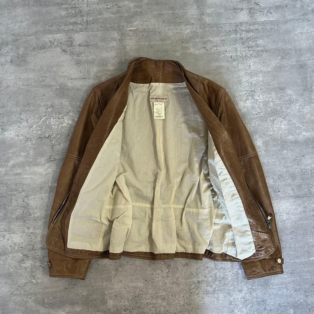 EMPORIO ARMANI archive レザージャケット イタリア製