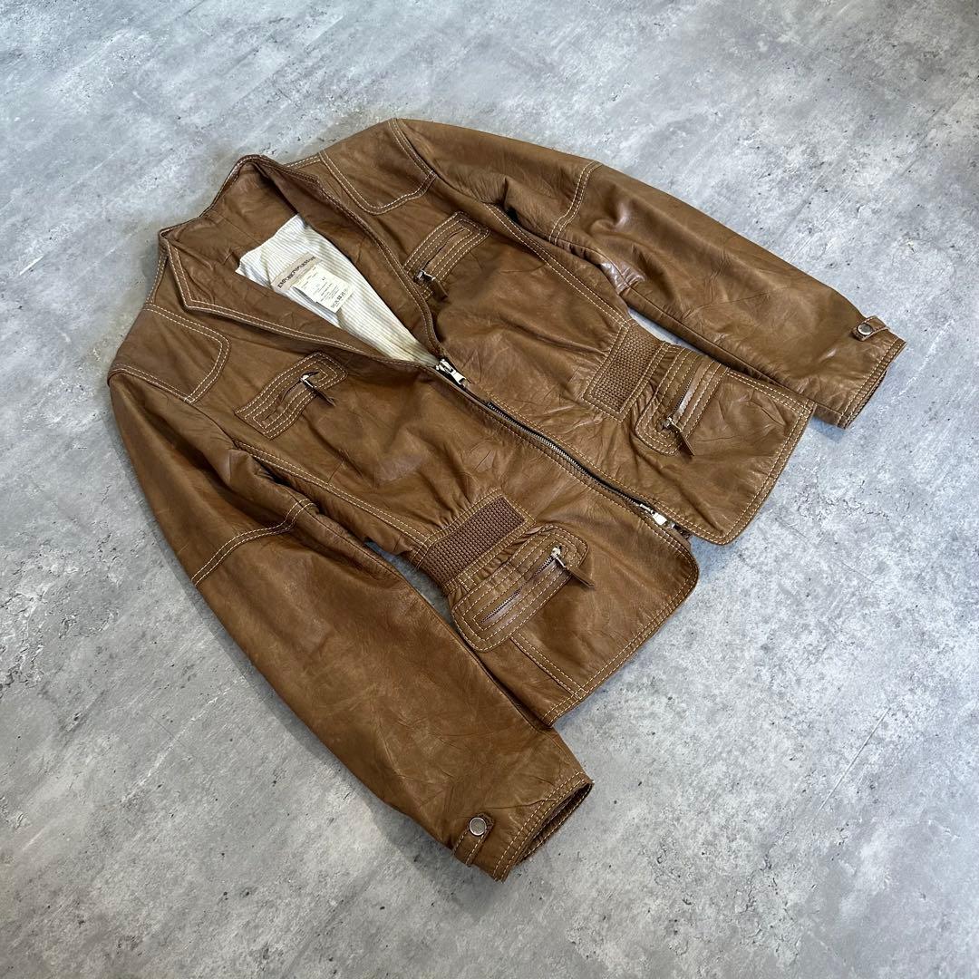 EMPORIO ARMANI archive レザージャケット イタリア製
