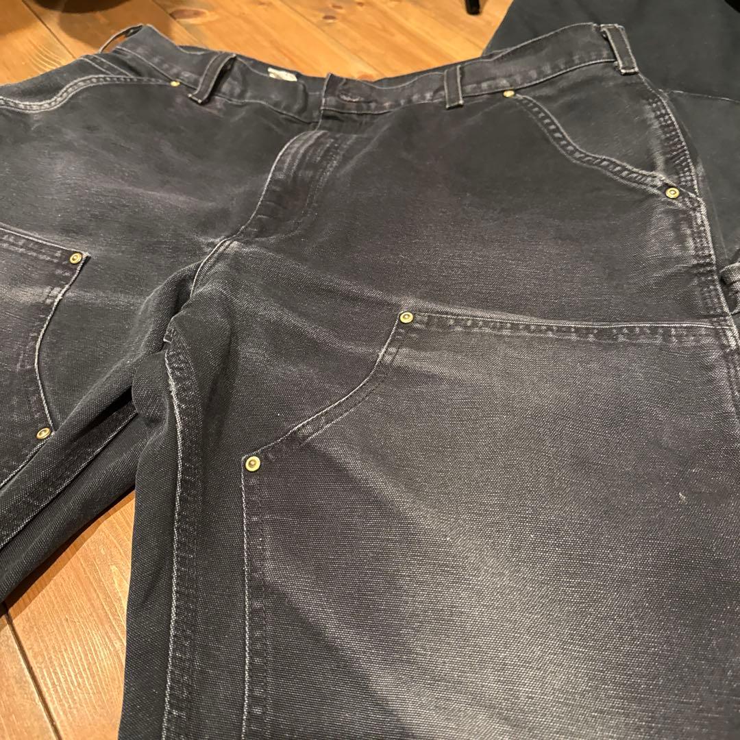極上ブラックフェード　カーハート　ダブルニー　W36 L32