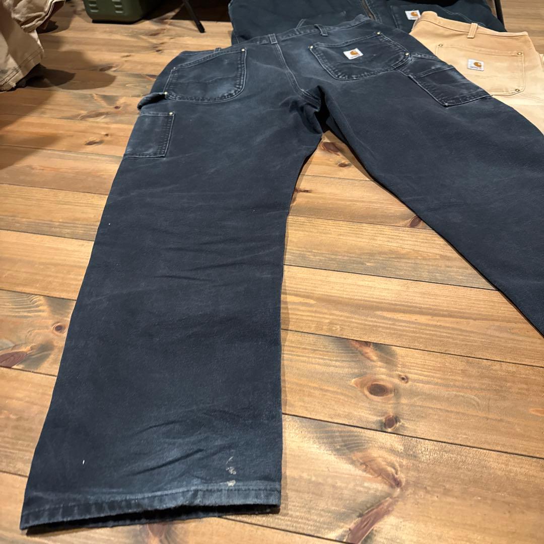 極上ブラックフェード　カーハート　ダブルニー　W36 L32