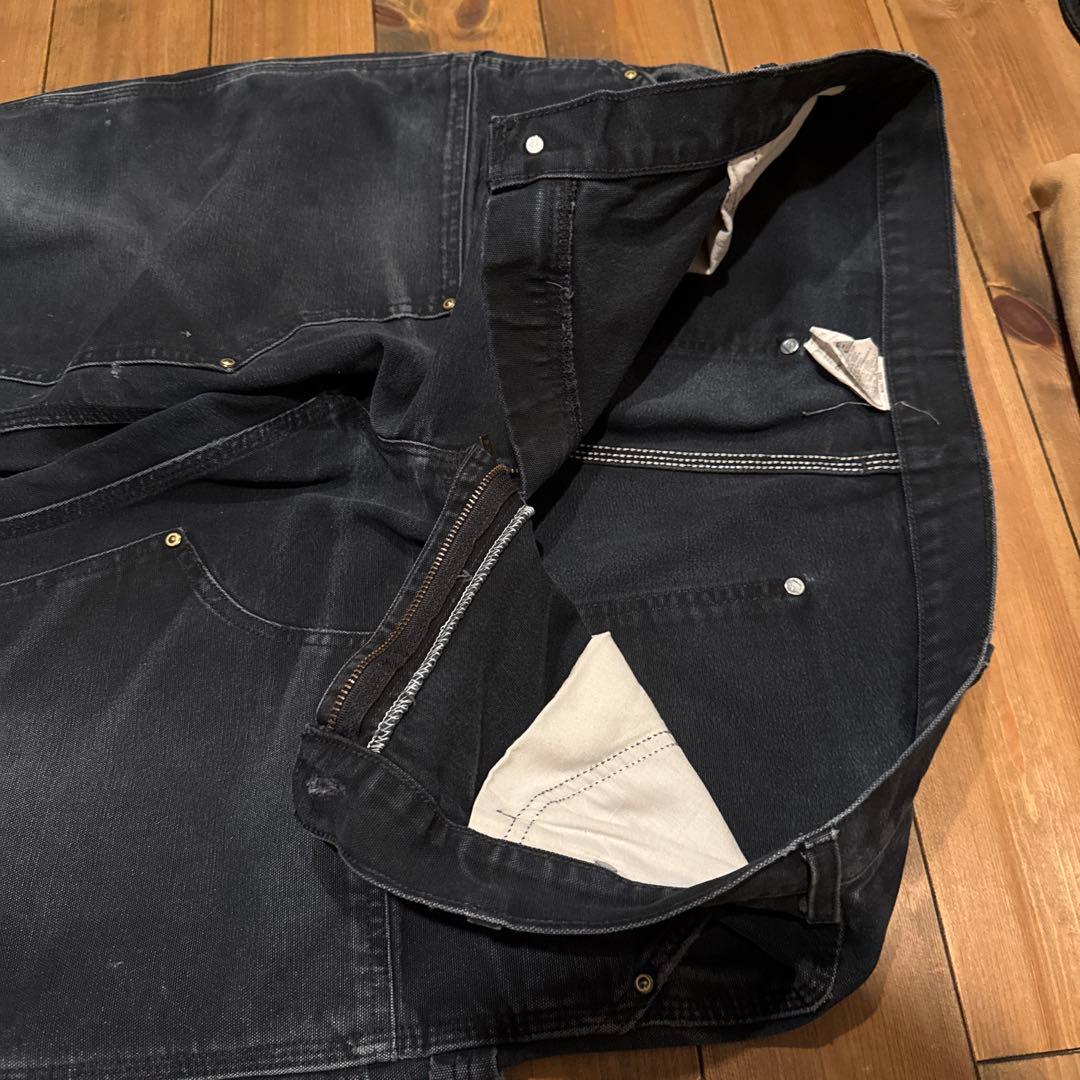 極上ブラックフェード　カーハート　ダブルニー　W36 L32