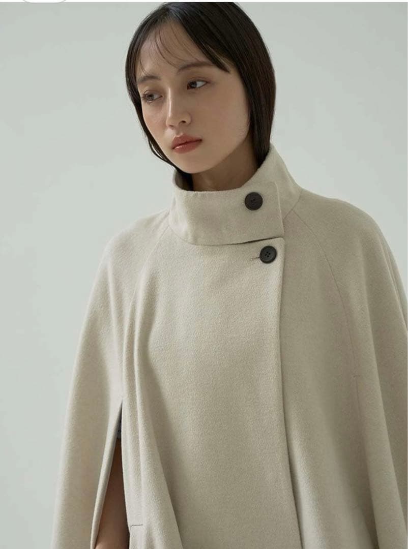 極美品 SNIDEL スナイデル ショートケープコート