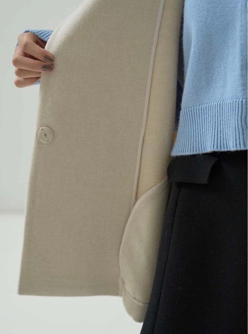 極美品 SNIDEL スナイデル ショートケープコート