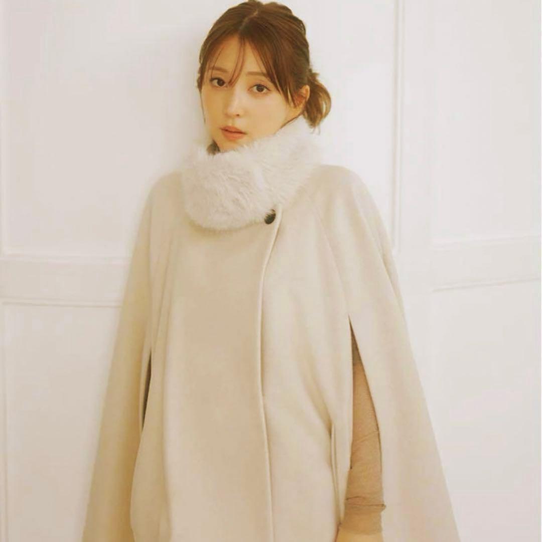 極美品 SNIDEL スナイデル ショートケープコート
