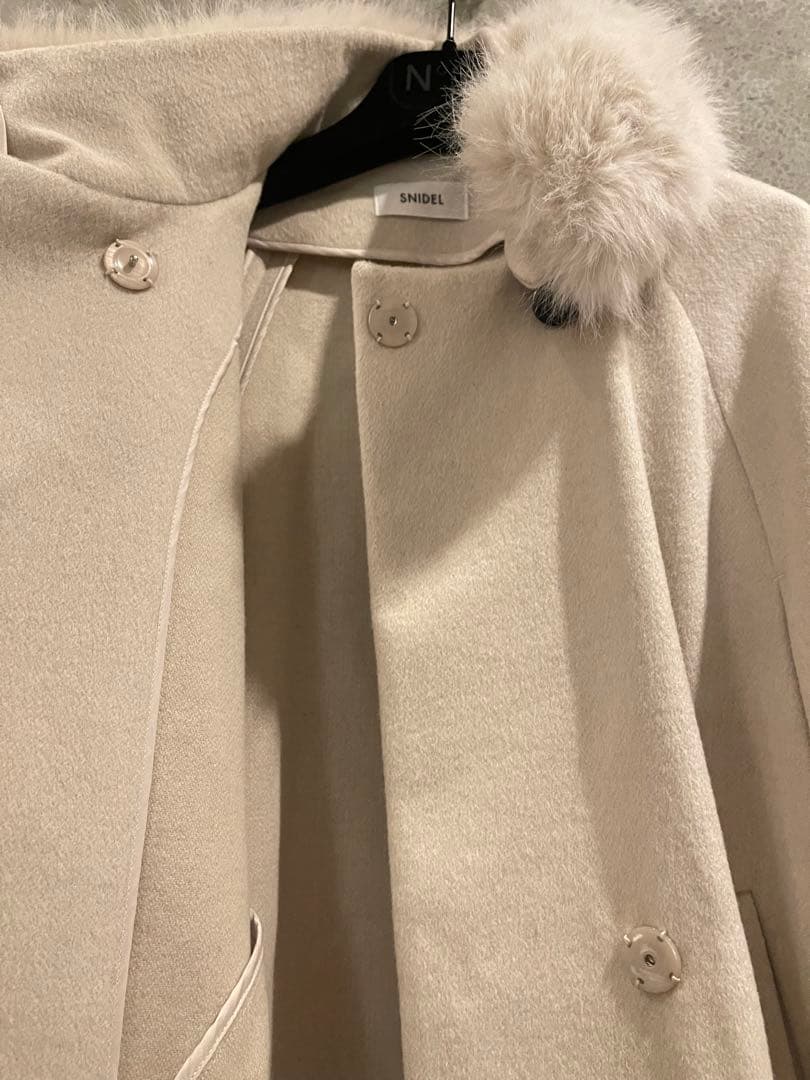 極美品 SNIDEL スナイデル ショートケープコート