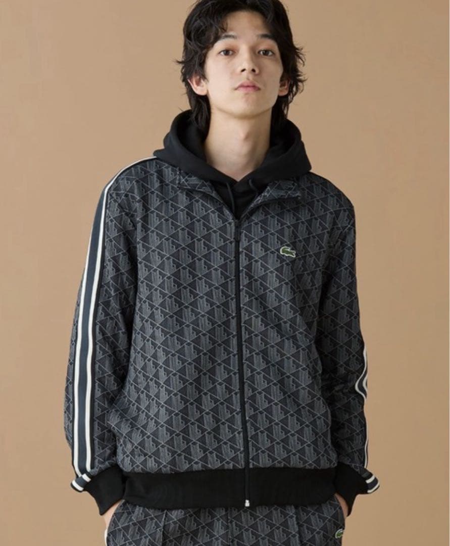 LACOSTE ラコステ モノグラム ジャガード トラックジャケット