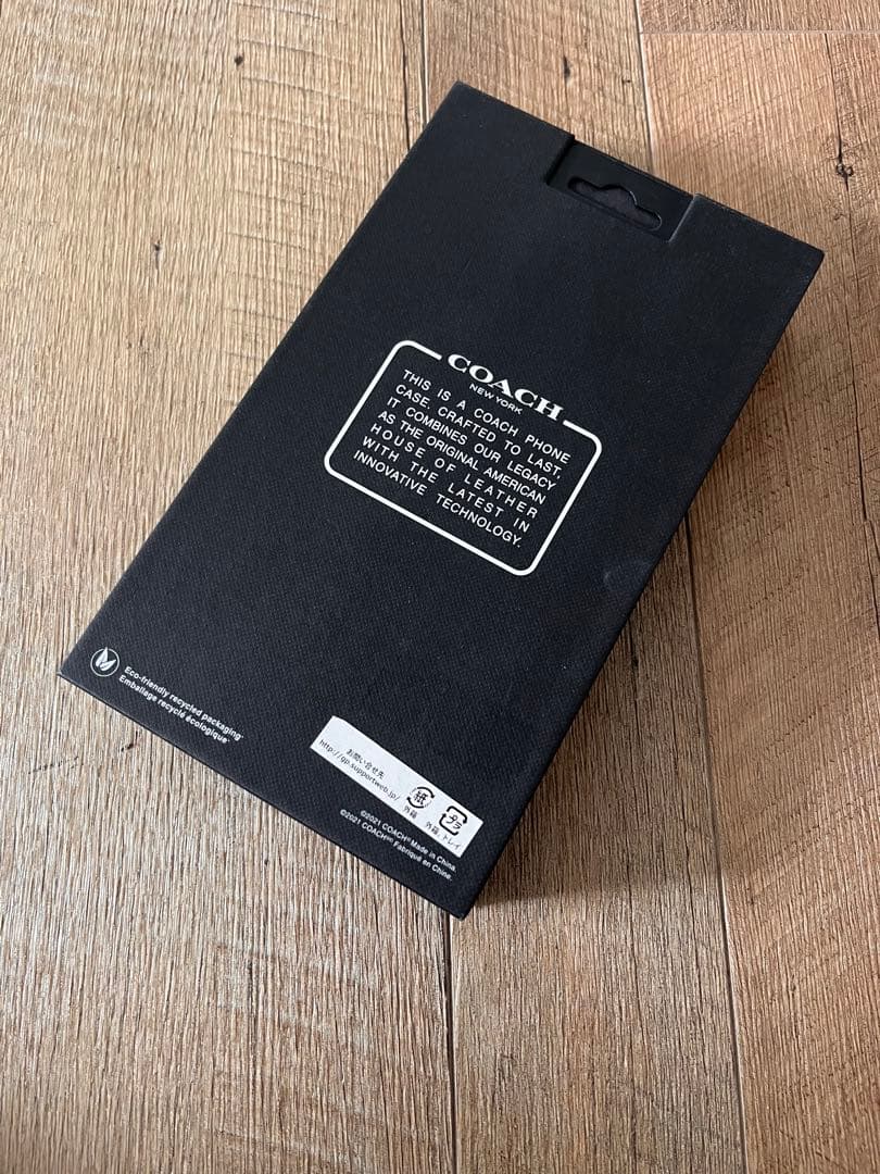 新品　COACH iPhone13 手帳型カバー シグネチャー　コーチ