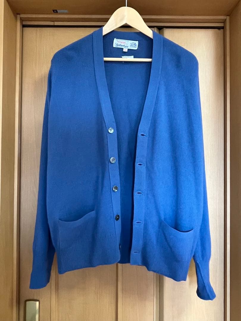 超希少 70s スコットランド製 Ballantyne カシミヤ カーディガン