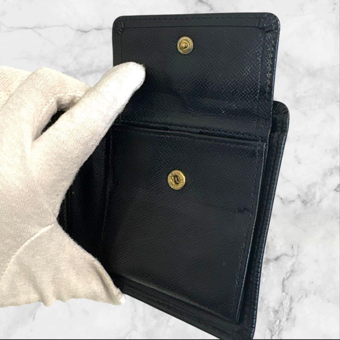 美品✨ ルイヴィトン　ポルトフォイユマルコ　エピ　ブラック　折り財布