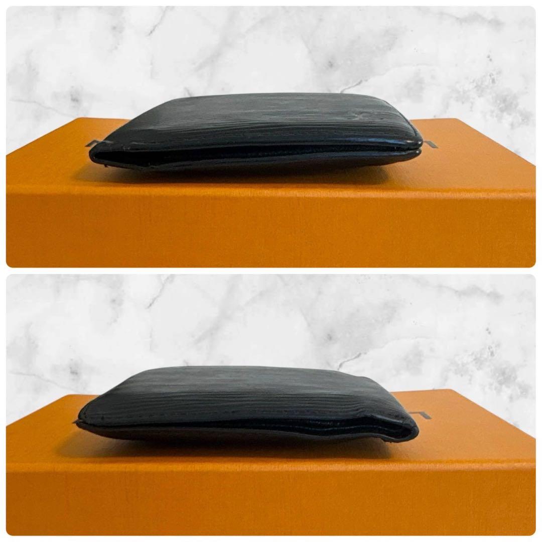 美品✨ ルイヴィトン　ポルトフォイユマルコ　エピ　ブラック　折り財布