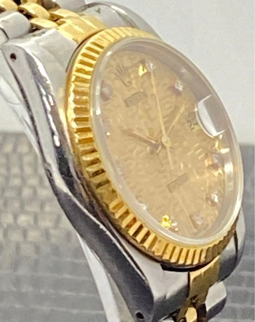 【あーち】ロレックス デイトジャスト ボーイズ時計 10Pダイヤ