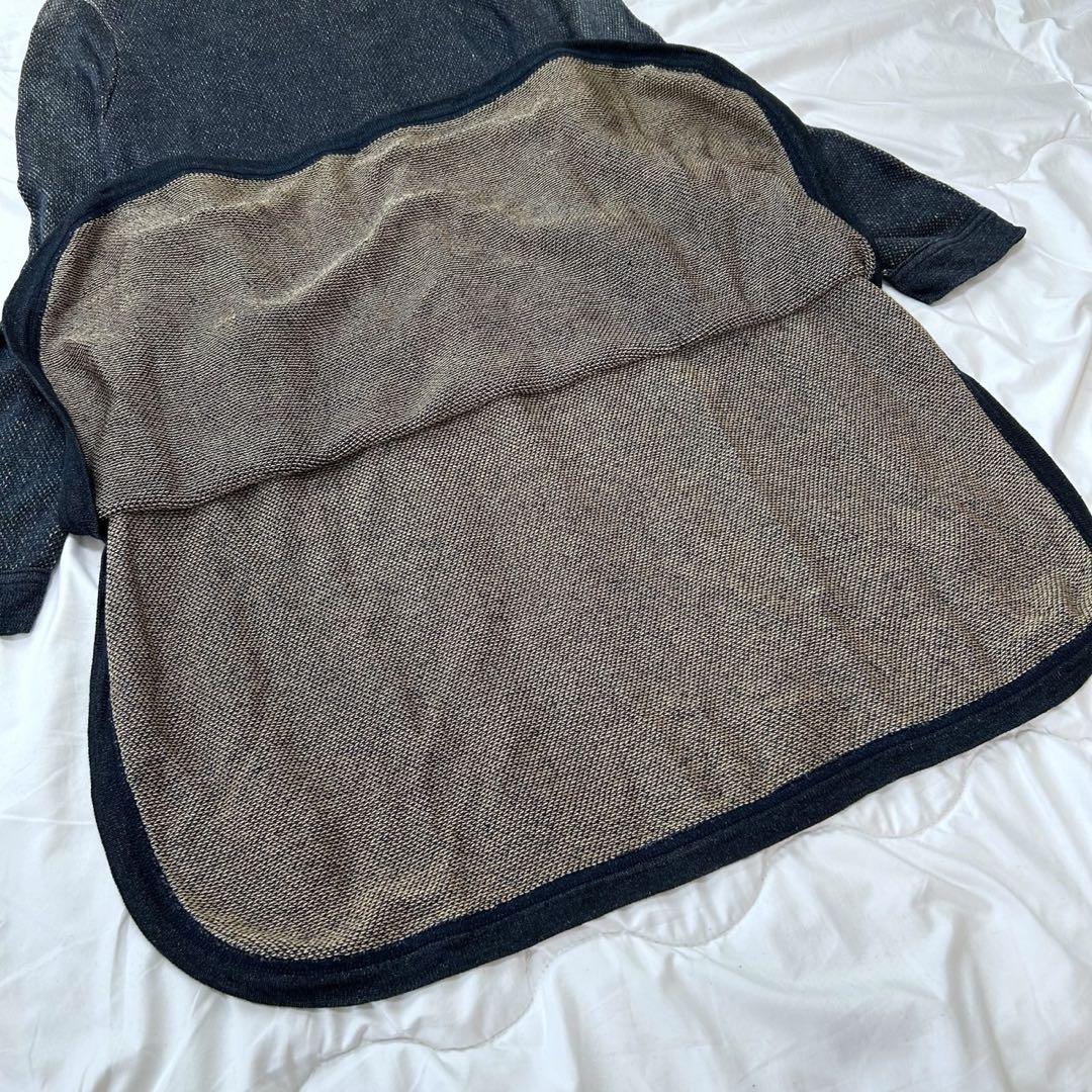 45R フォーティーファイブアール リネンニット裏毛のチュニック ワンピース