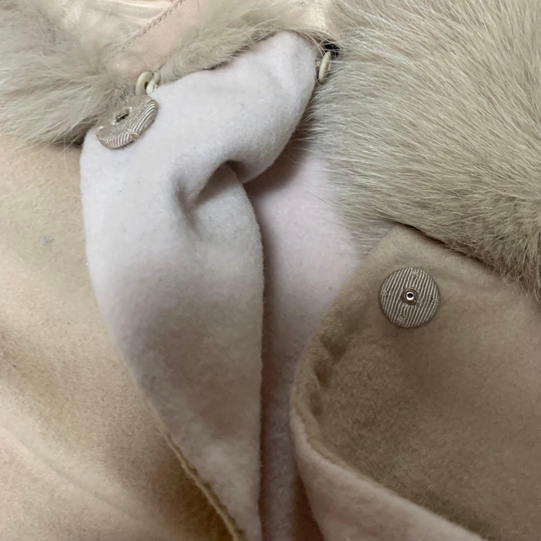 グレースコンチネンタル　フォックスリバーポンチョ　ケープコート　ファー　ウール