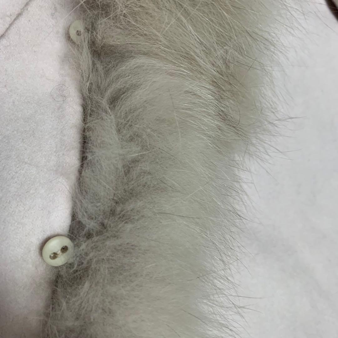 グレースコンチネンタル　フォックスリバーポンチョ　ケープコート　ファー　ウール