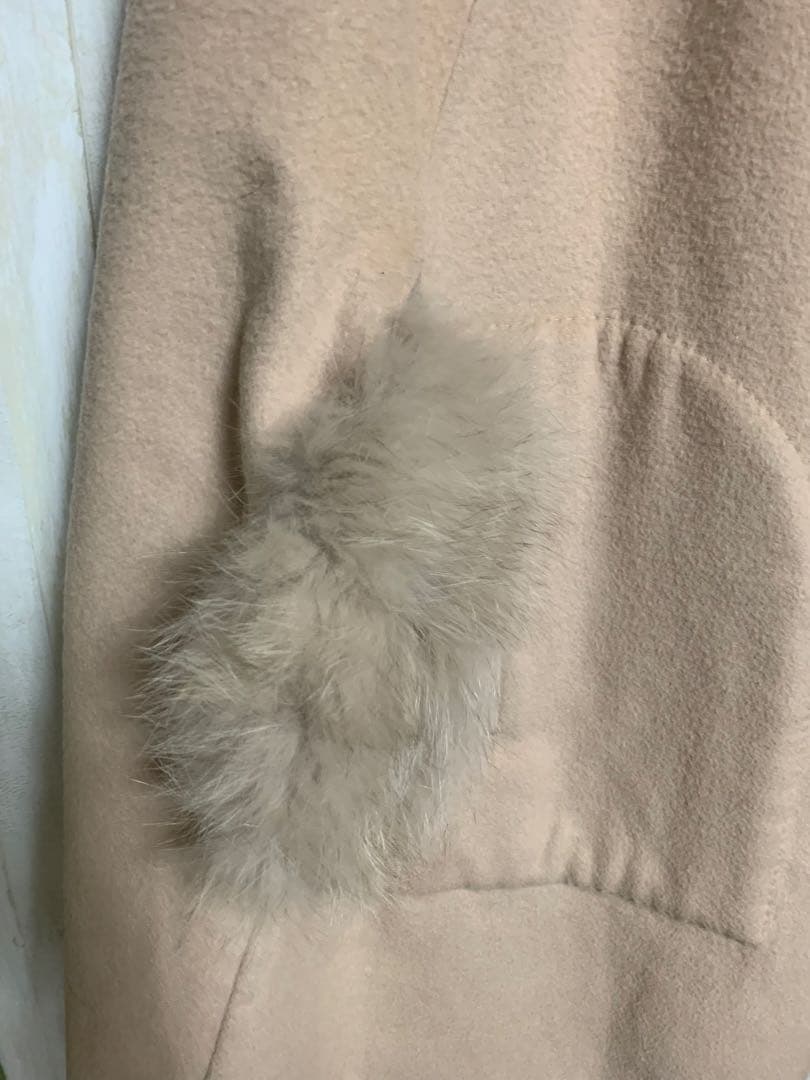 グレースコンチネンタル　フォックスリバーポンチョ　ケープコート　ファー　ウール