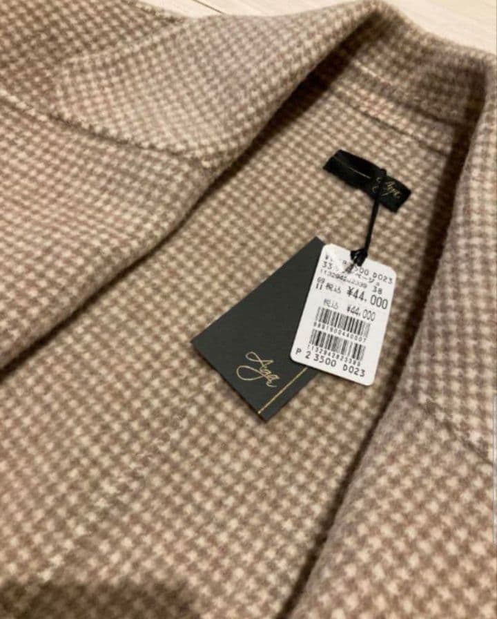 pom1ページ　新品スコットクラブ　Agaガンクラブチェック柄ロングコート