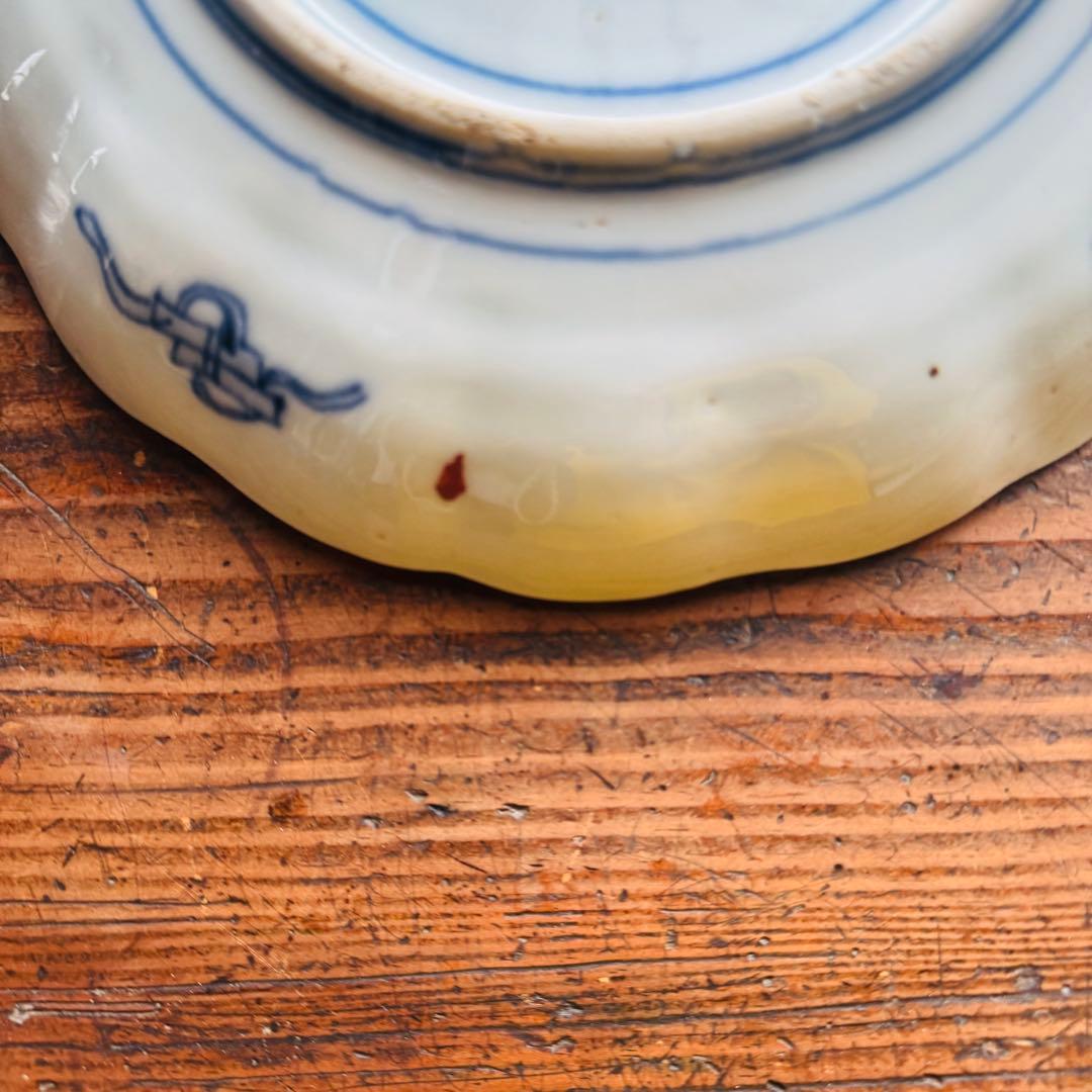 みゆ様　ご確認用　２枚　骨董皿　伊万里　アンティーク皿　金彩色絵草化文一枚 和食