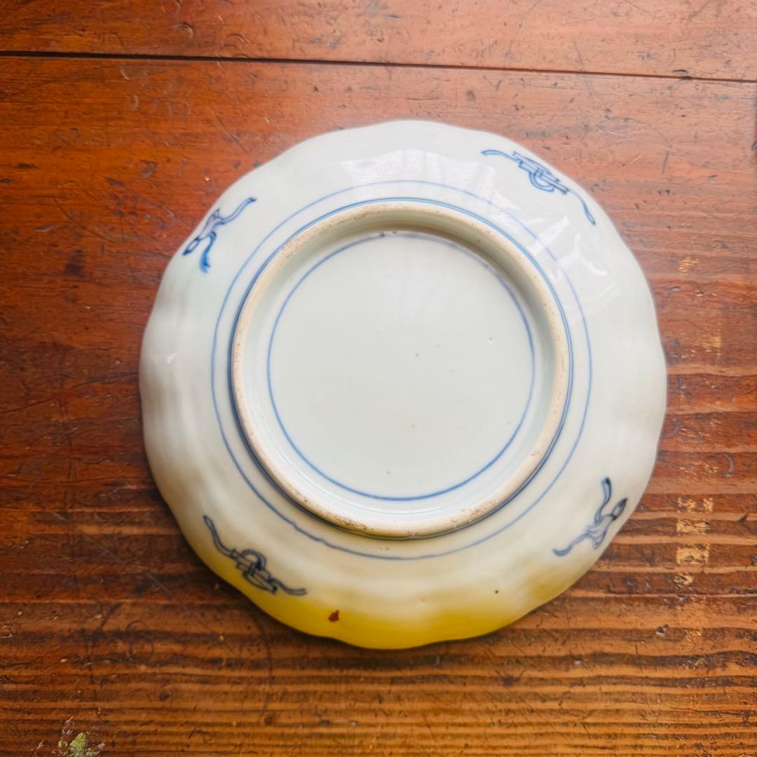 みゆ様　ご確認用　２枚　骨董皿　伊万里　アンティーク皿　金彩色絵草化文一枚 和食