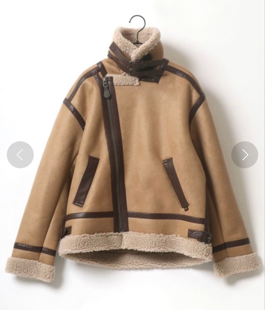 Alpha Industries B-3ライダース フェイクムートン