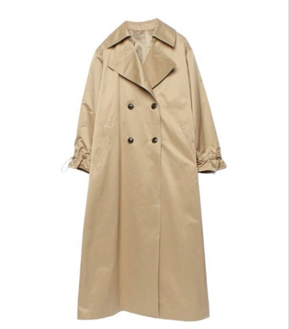 anuanボリュームスリーブトレンチコート