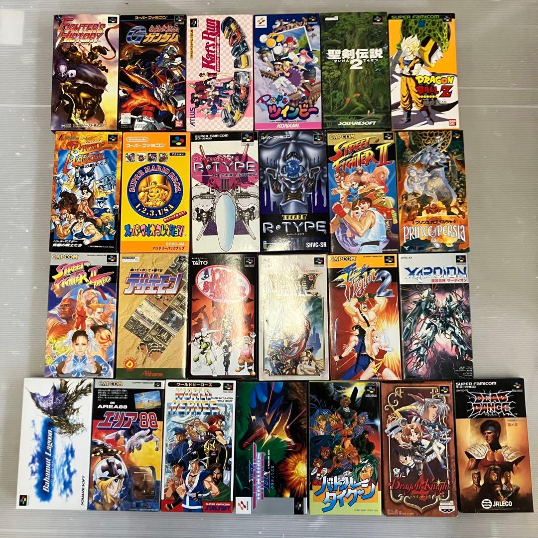【空箱のみ】 スーパーファミコン ソフト 外箱 まとめ売り 25箱