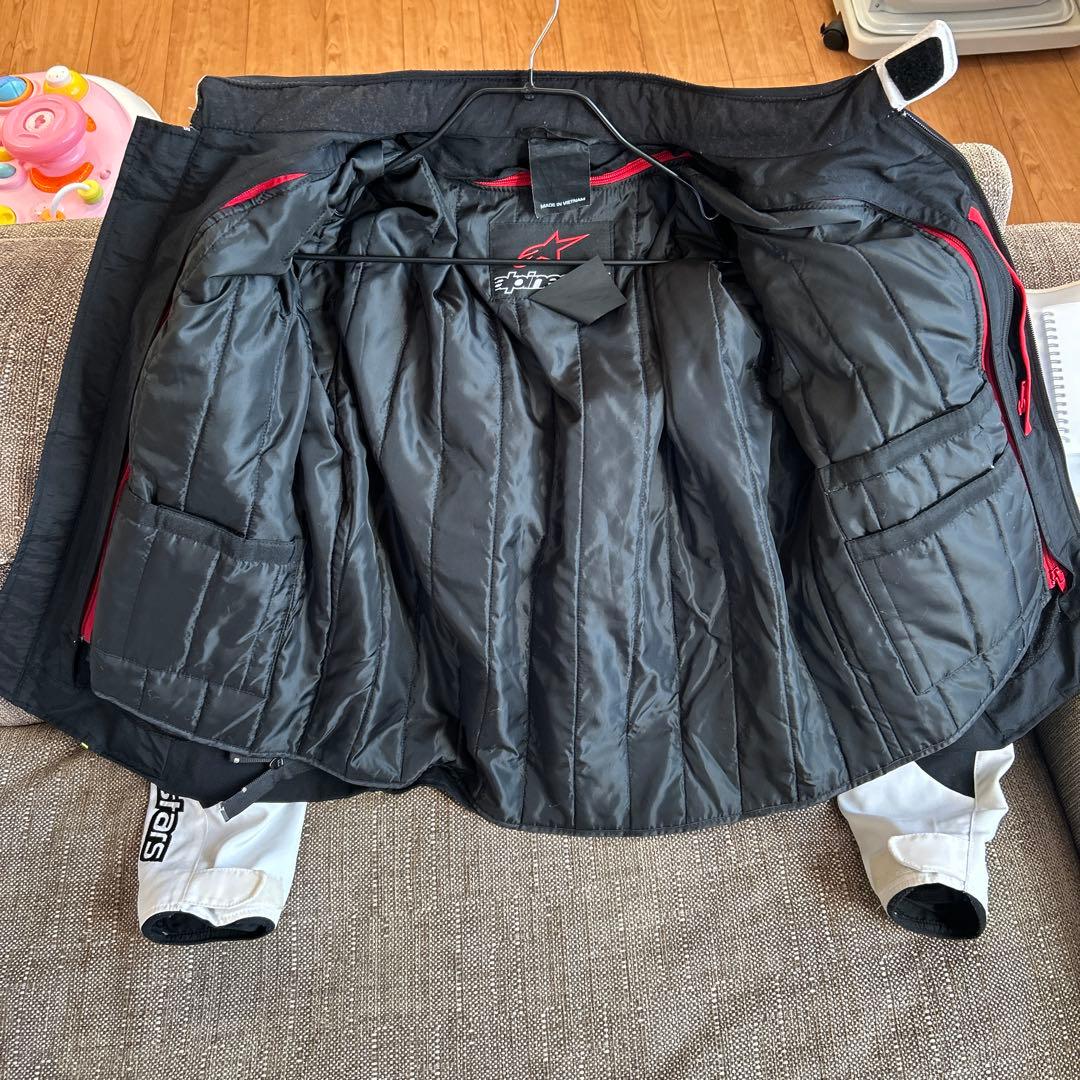 【再設定】alpinestars バイクジャケット 黒/蛍光イエロー