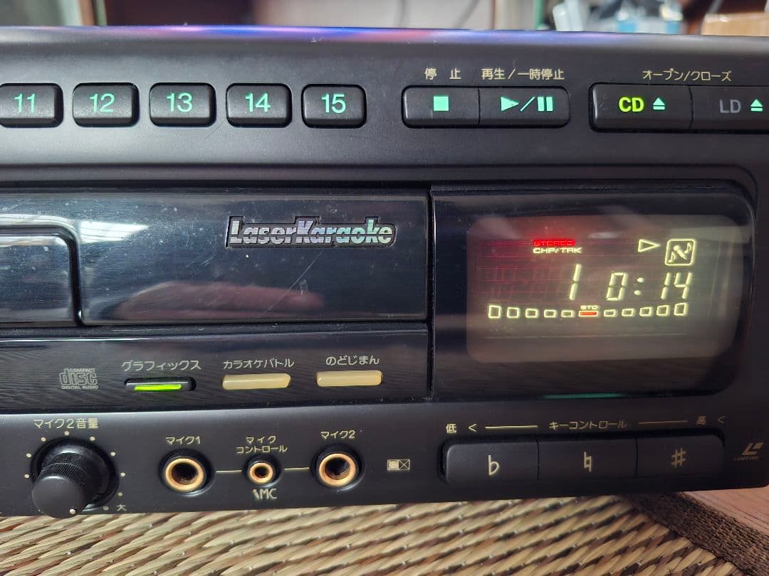 パイオニア　レーザーカラオケ　CLD-k22G　美品　コードレスマイク付き