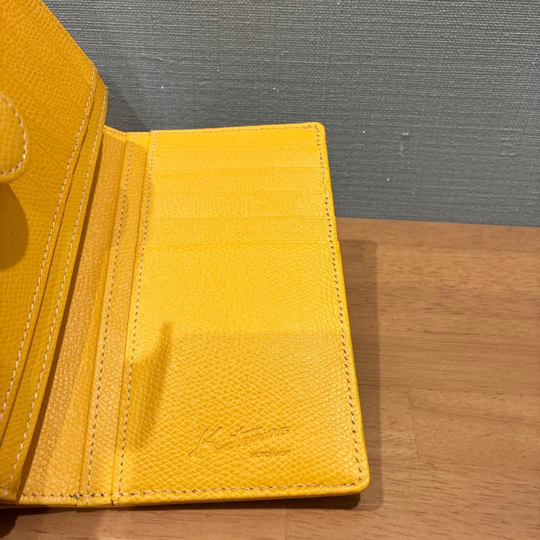 キタムラ/レザー二つ折り財布/新品同様