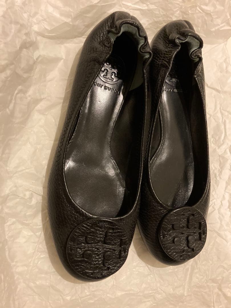 【新品未使用】トリーバーチ バレエ フラットシューズ　黒　ブラック