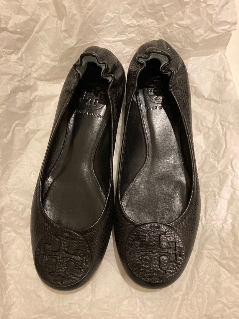 【新品未使用】トリーバーチ バレエ フラットシューズ　黒　ブラック