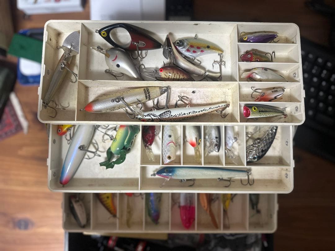 b*u様 オールドへドン、毛鉤、リール一式