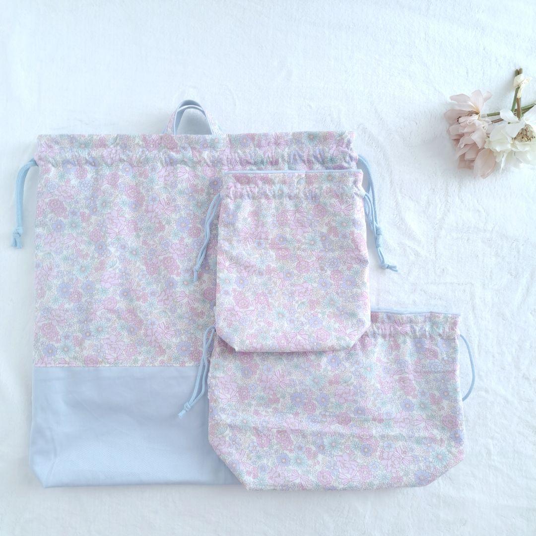 sio 体操服袋 お弁当袋 コップ袋 ランチョンマット ハンドメイド