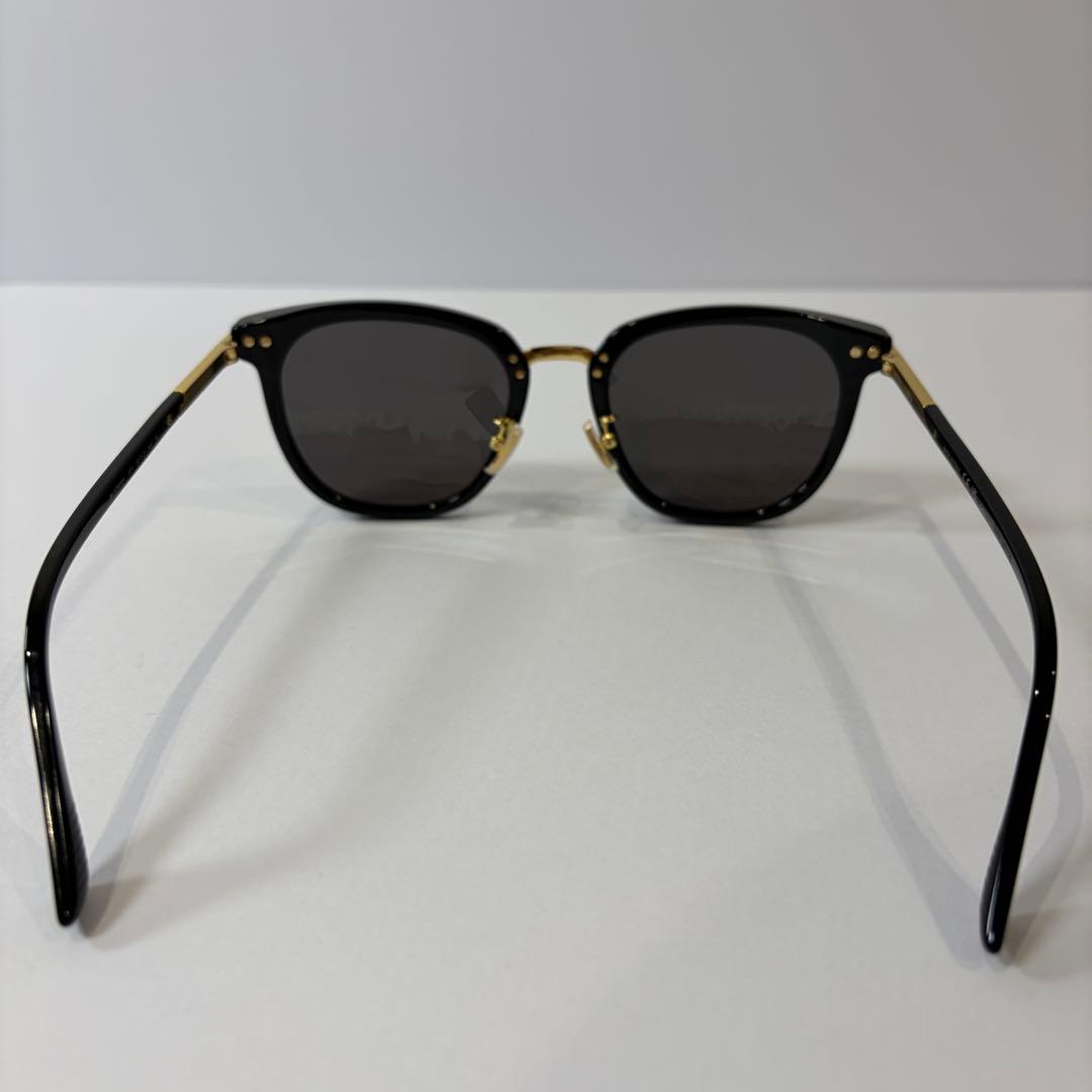 【極美品】ボッテガヴェネタ BV1298SA ウェリントン型サングラス 黒/金