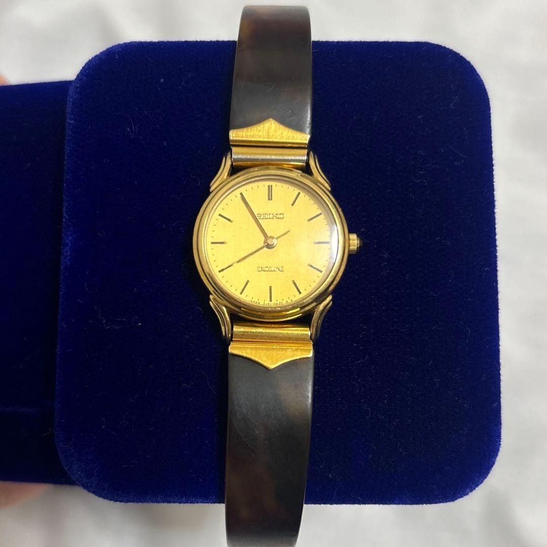 セイコー SEIKO EXCELINE 2J41-0A10 18KT 腕時計