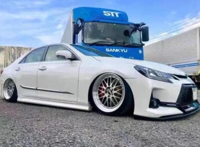 トヨタ マークX GRX系用 サイドステップ ドレスアップスパイラー