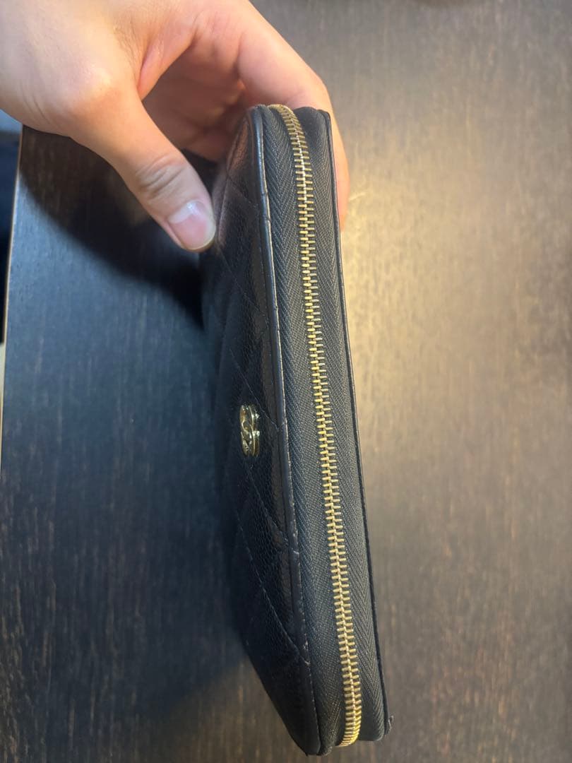 CHANEL シャネル　キャビアスキン　長財布　マトラッセ　正規品
