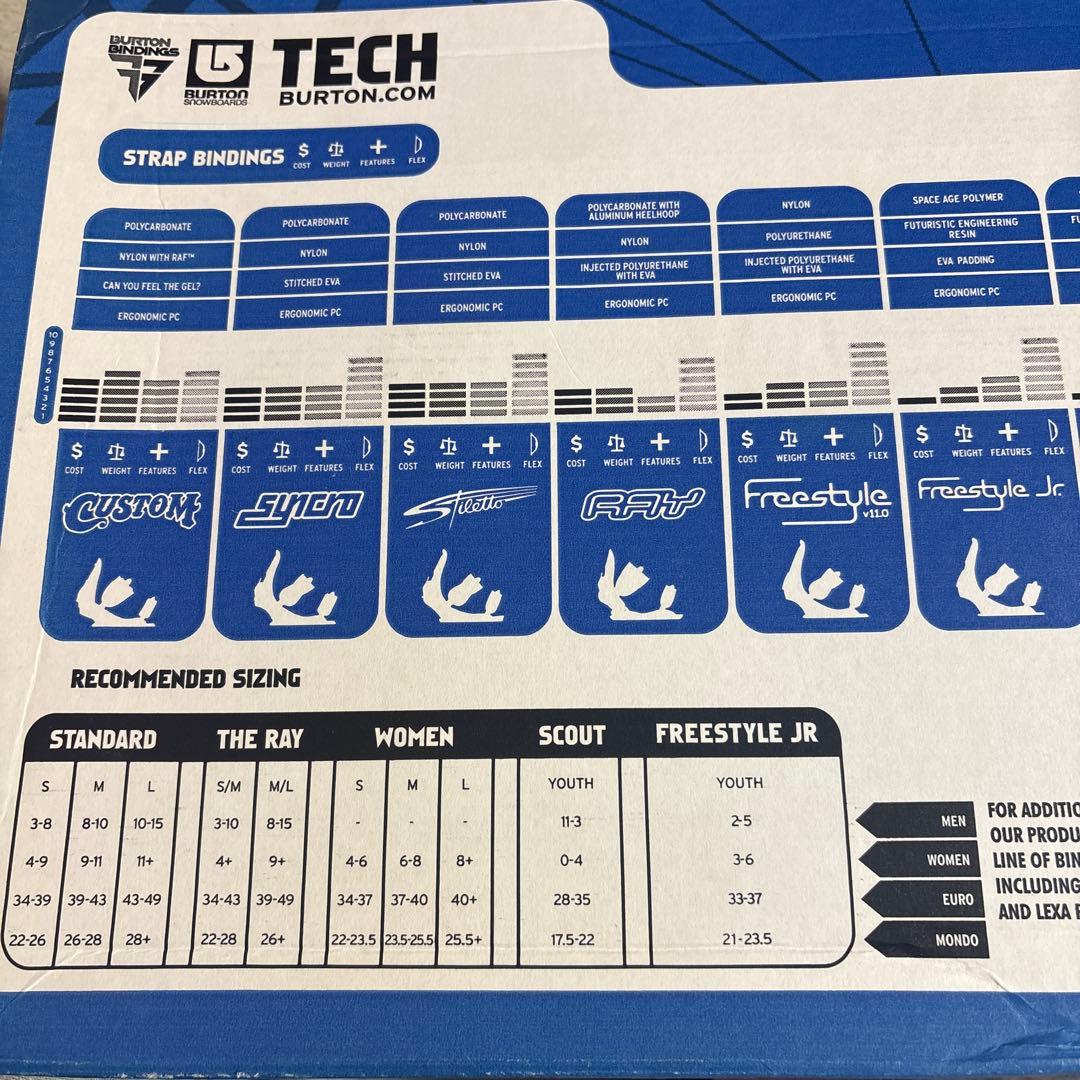 【未使用】BURTON バートン ビンディング Freestyle Mサイズ