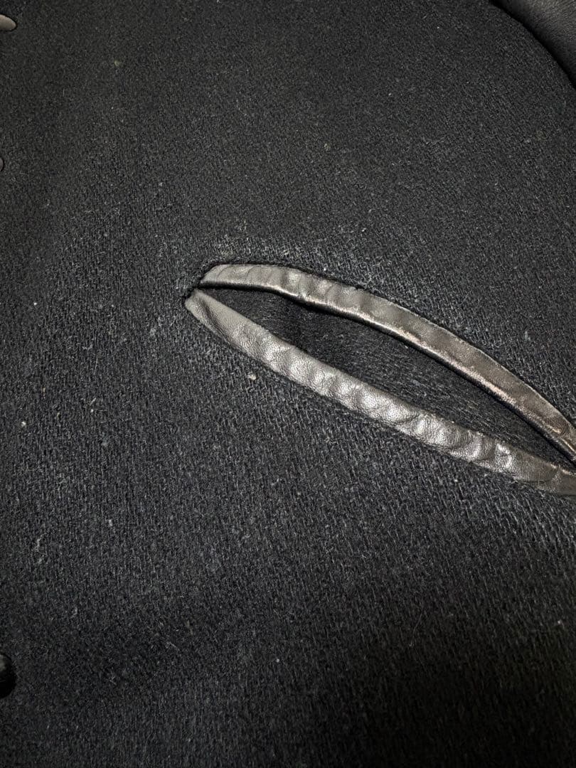 Howe 80s ウール　袖レザー スタジャン vintage