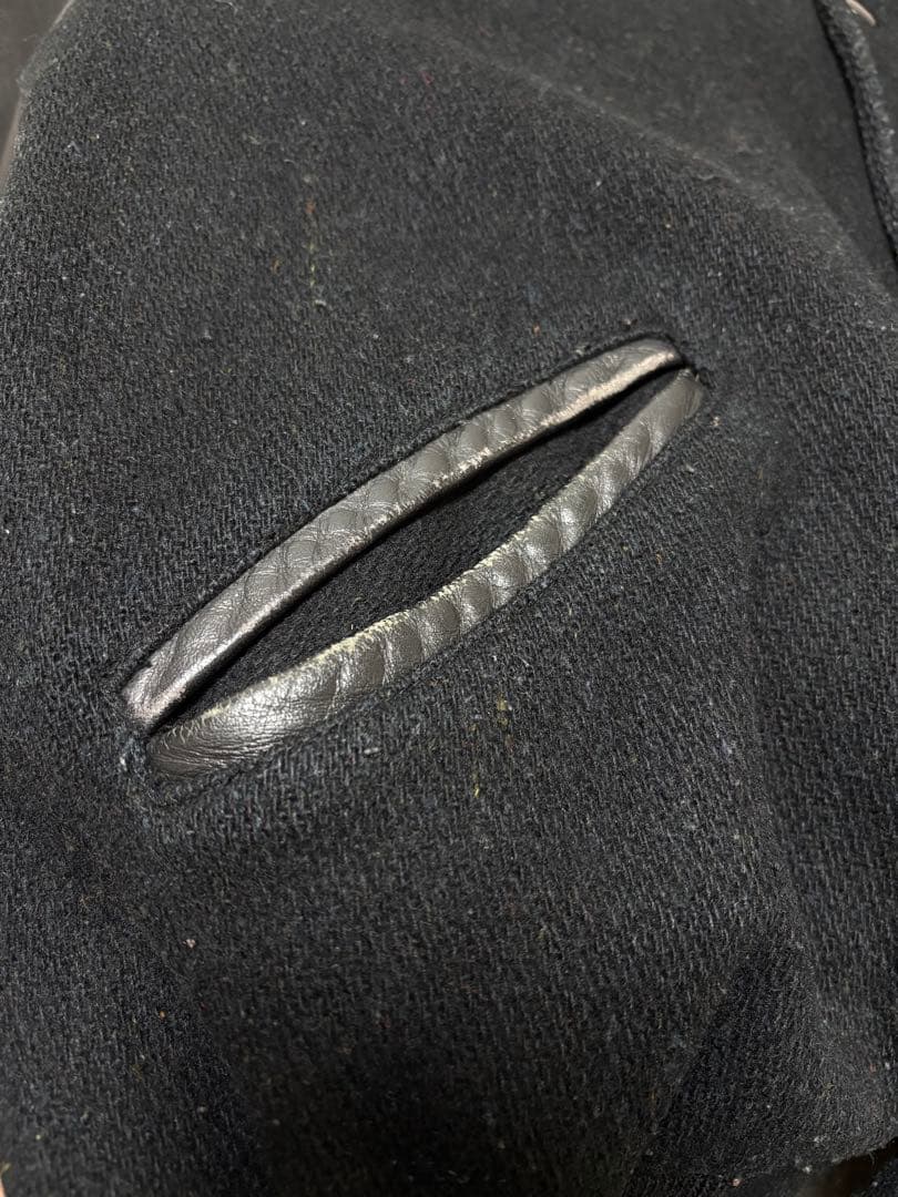 Howe 80s ウール　袖レザー スタジャン vintage