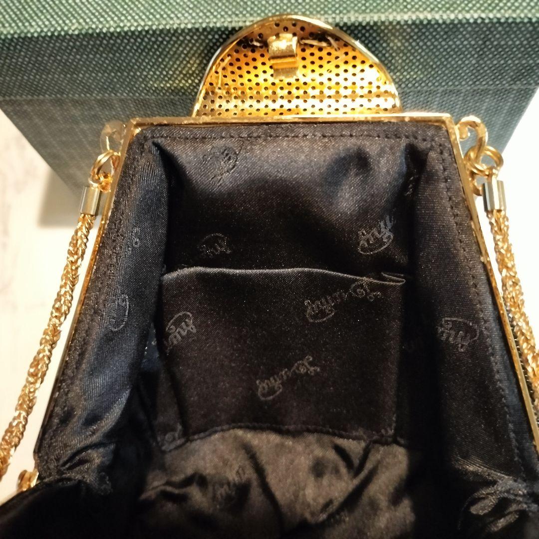 Lumyはしもと　皇室御用達　ビーズバッグ　刺繍　フォーマルバッグ　ミニバッグ