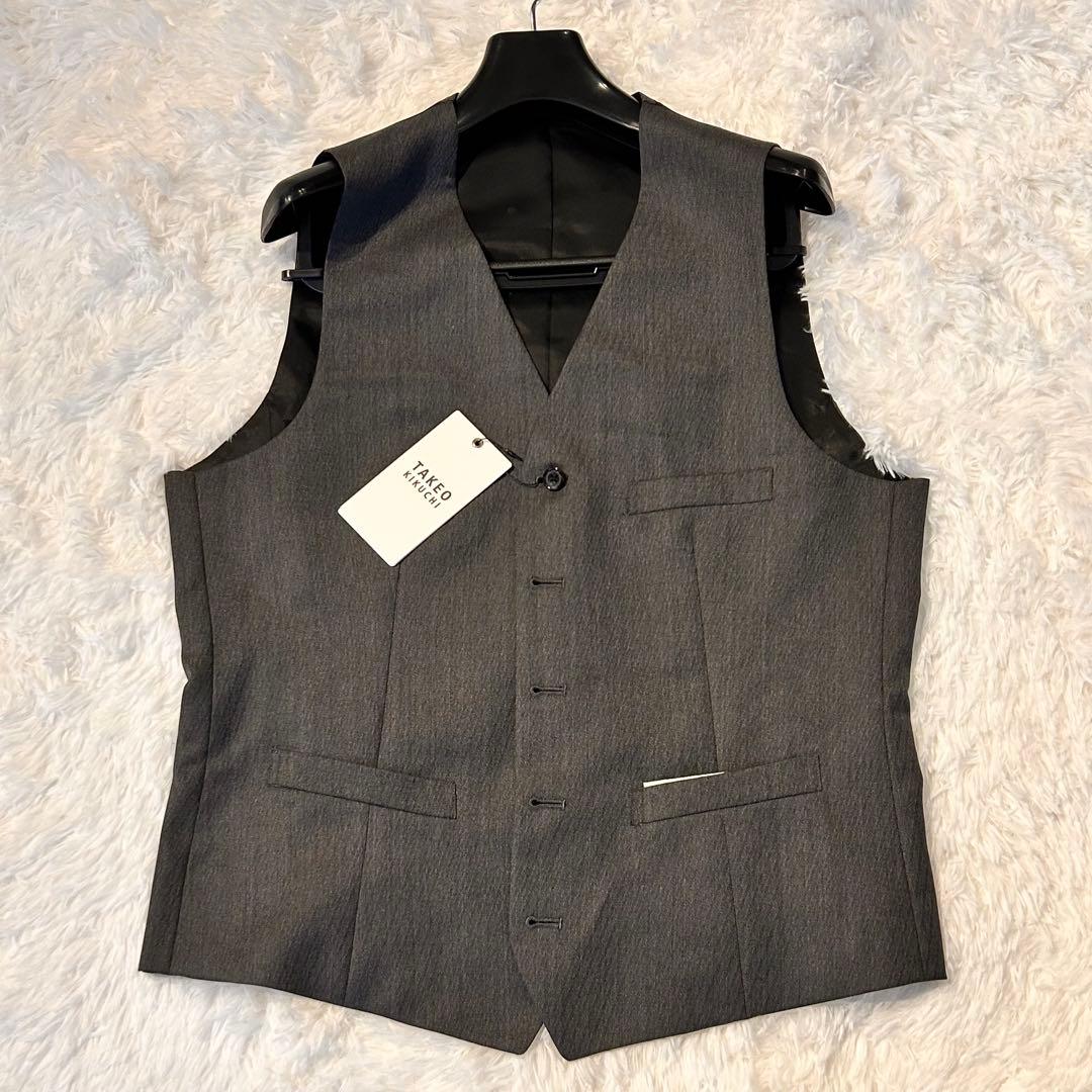 新品タグ付き✨️ タケオキクチ ベスト ジレ 04/LL グレー